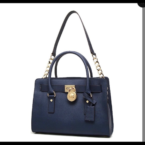 Navy Michael Kors Purse - Picture 4 of 8
